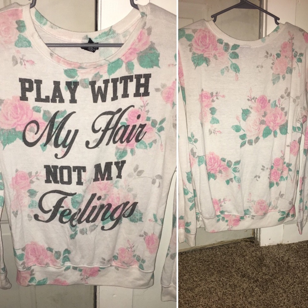 Cotton long sleeved sweater
